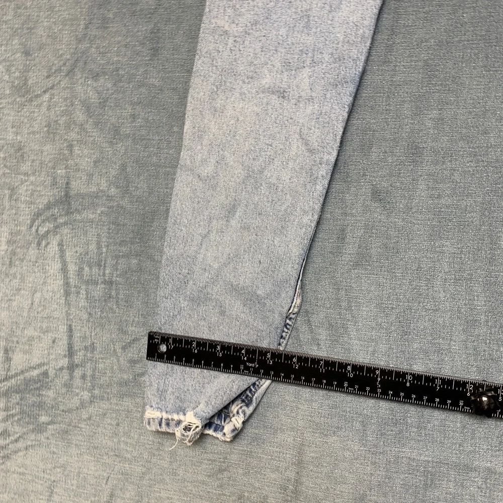 Levi's 512 Slim Taper Fit Jeans Mens 28x30 Blue Denim Light Wash Distressed